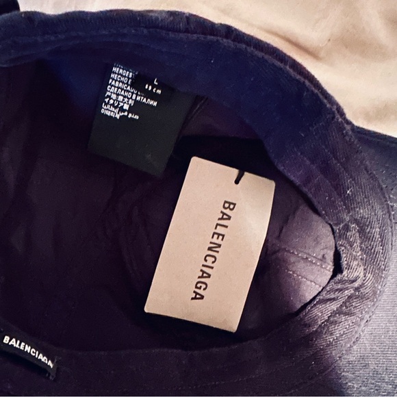NWT Authentic Balenciaga “NEW YORK” Dad Hat - navy/white - Picture 6 of 6